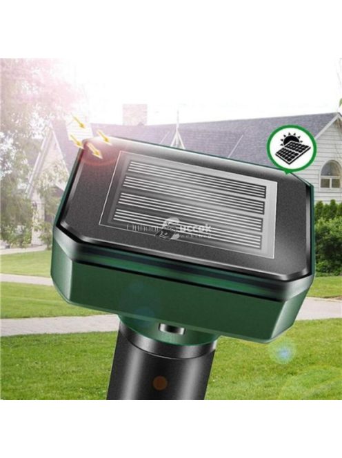 2 darabos napelemes ultrahangos vakond és kártevő riasztó készlet