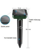 2 darabos napelemes ultrahangos vakond és kártevő riasztó készlet