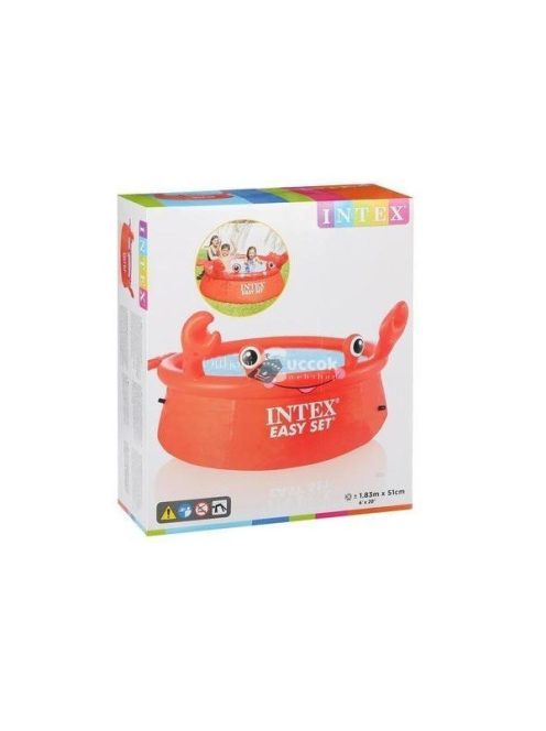 Vidám rák mintás gyerekmedence (183x51 cm)