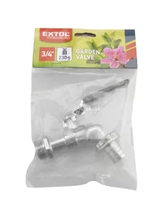 Kerti kifolyócsap, karos, tömlővéges, 3/4, 230g