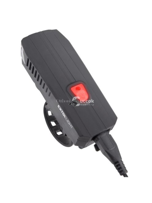 Extol Light fehér fényű biciklis LED lámpa és duda