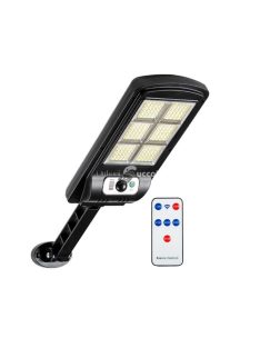   Napelemes LED lámpa mozgásérzékelővel, fali konzollal és távirányítóval 200 W