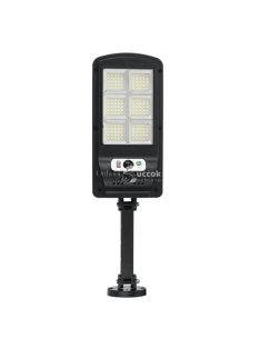   Napelemes LED lámpa mozgásérzékelővel, fali konzollal és távirányítóval 200 W