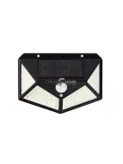 100 LED-es napelemes fali lámpa mozgásérzékelővel 4 LED panellel