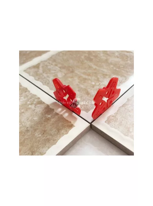 152 darabos burkolat/csempeszintező készlet – 100 db klipsszel, 2 db kulccsal, 50 db csillaggal 