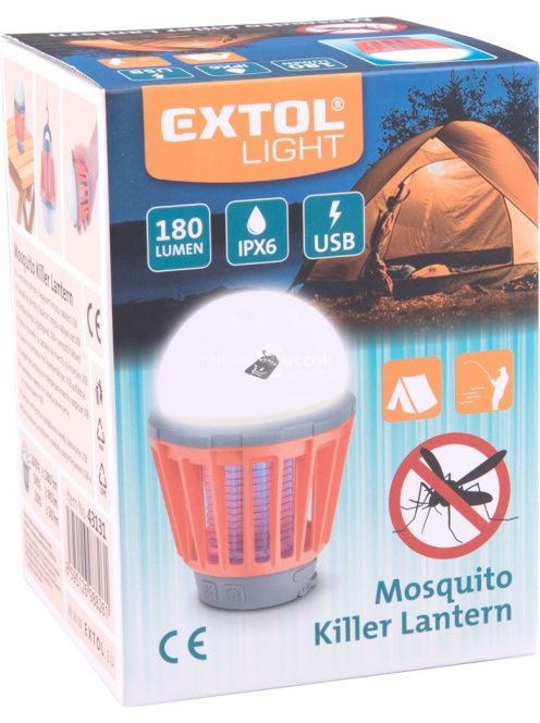 Extol Light LED kemping lámpa UV szúnyogfogóval