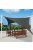 Napvitorla - árnyékoló teraszra, erkélyre és kertbe szögletes 3x4 m grafitszürke - polyester (vízálló)