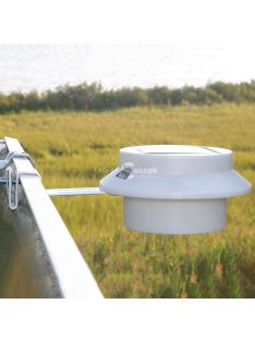   Napelemes ereszcsatornára vagy kerítésre szerelhető LED lámpa, fehér, 2 db