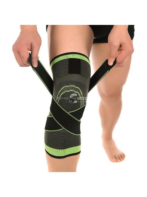 VivaFit Sport térdszorító stabilizáló pántokkal - XL méret