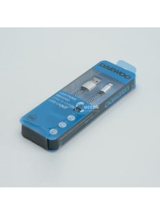 Daewoo USB kábel, 1 méter, Iphone, fekete-fehér