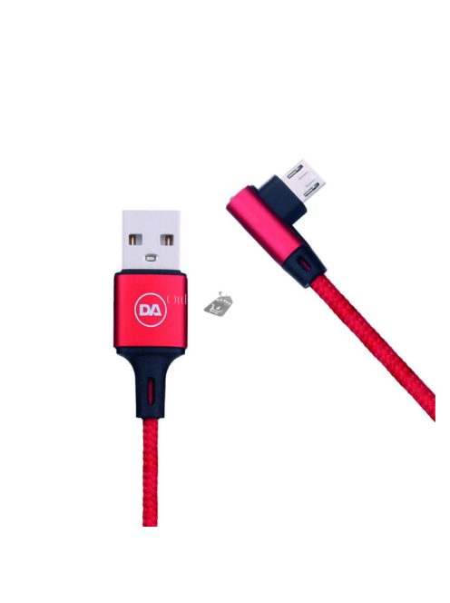 Daewoo microUSB kábel, 2 méter, piros