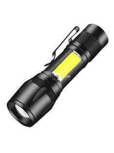   Mini Power Style COB LED extra fényerejű, kis méretű többfunkciós zseblámpa műanyag dobozban