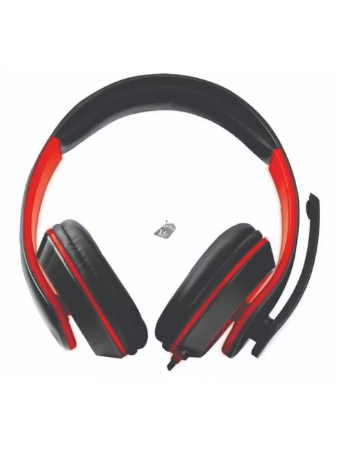 Esperanza sztereó fejhallgató mikrofonnal piros 