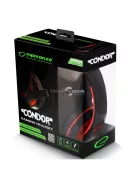 Esperanza sztereó fejhallgató mikrofonnal piros 