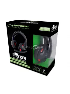 Esperanza Gaming fejhallgató mikrofonnal fekete/piros 
