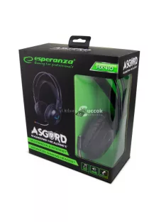 Esperanza sztereó Gaming fejhallgató mikrofonnal fekete 