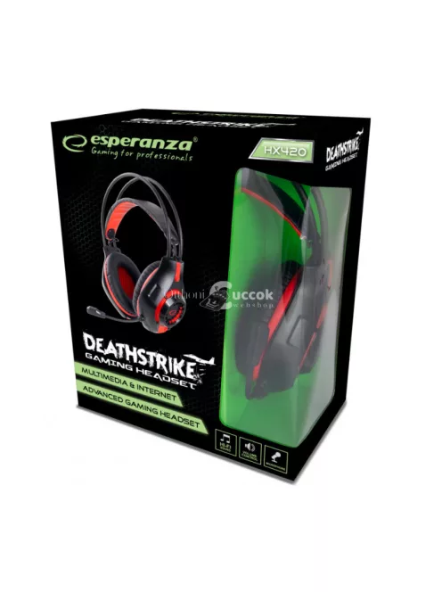 Esperanza Gaming fejhallgató mikrofonnal