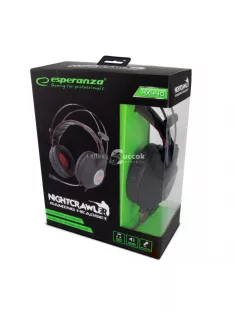   Esperanza sztereó Gaming fejhallgató mikrofonnal Nightcrawler