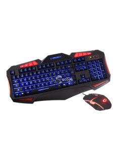   Esperanza vezetékes Multimédia LED világítású USB billentyűzet és egér 