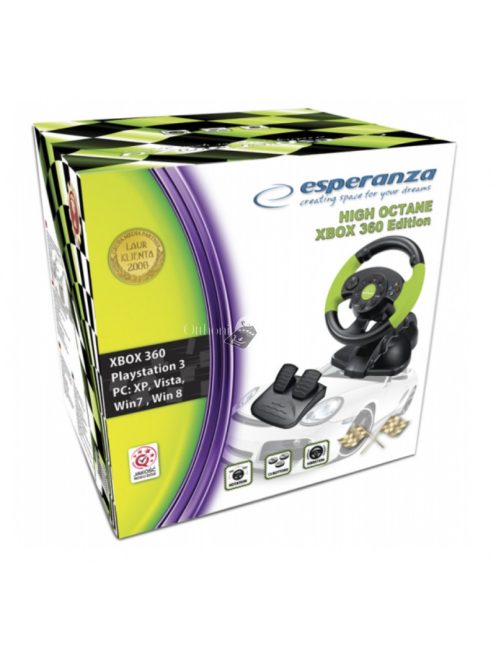 Esperanza Gaming kormánykerék pedálokkal XBOX