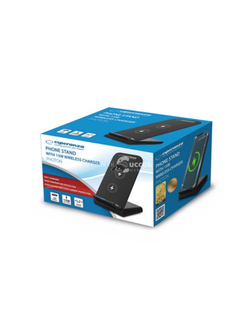 Esperanza telefonállvány vezeték nélküli töltővel 