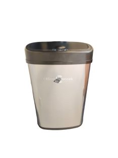   Szenzoros, automata szemetes 50 literes, inox, fekete tetővel, SD-007-B