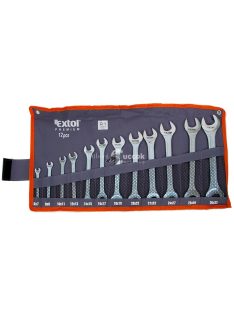   Extol Premium 12 darabos villáskulcs készlet vászon tartóban (6-32 mm)
