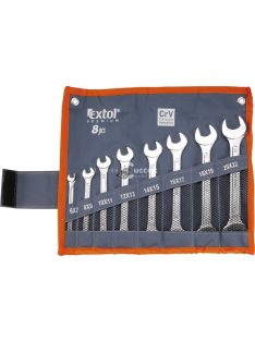  Extol Premium 8 darabos villáskulcs készlet vászon tartóban (6-22 mm)