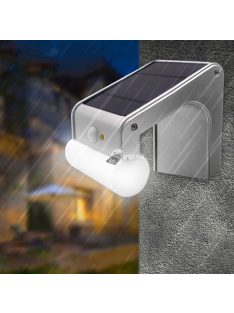   38 LED-es napelemes elegáns kültéri mozgásérzékelős fali lámpa távirányítóval