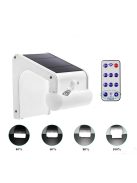 38 LED-es napelemes elegáns kültéri mozgásérzékelős fali lámpa távirányítóval