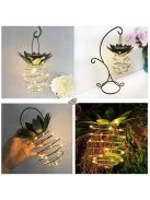 25 LED-es ananász formájú napelemes kültéri dekorációs lámpa