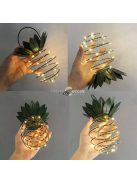 25 LED-es ananász formájú napelemes kültéri dekorációs lámpa