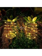 25 LED-es ananász formájú napelemes kültéri dekorációs lámpa
