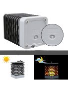 75 LED-es tűzhatású felakasztható napelemes kerti lámpa