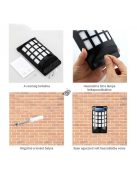 Hangulatos láng hatású napelemes fali lámpa, dekoráció