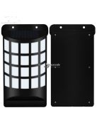 Hangulatos láng hatású napelemes fali lámpa, dekoráció