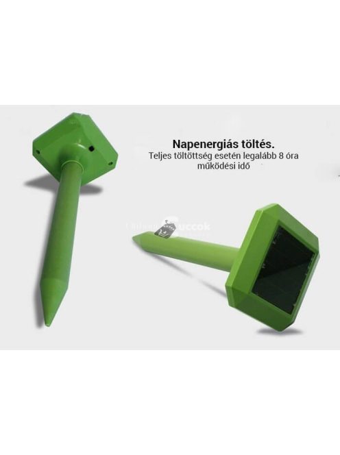 Vakondriasztó, rágcsálóriasztó (napelemes)