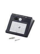Napelemes kültéri fali led lámpa érzékelővel 20 smd led