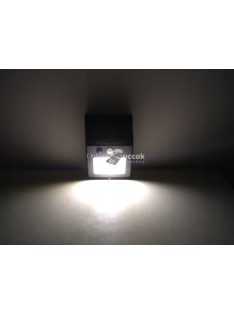   Napelemes kültéri led fali lámpa cob mozgásérzékelővel vízálló 350 lumen