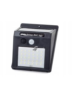   Napelemes led kültéri lámpa mozgásérzékelővel szürkületérzékelővel 30 led