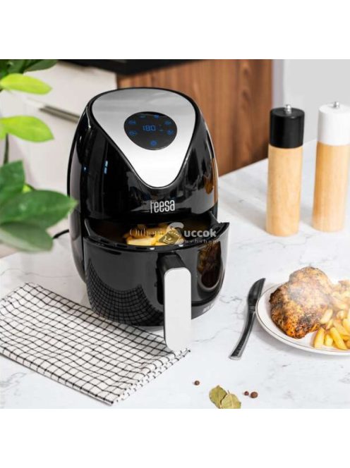 Teesa air fryer, forró levegős olaj nélküli sütő 1.8 L