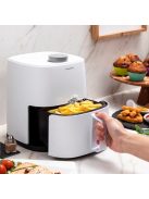 Innovagoods Fryinn Lite 2000 fehér színű air fryer, forró levegős olaj nélküli sütő 2 L