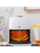 Innovagoods Fryinn Lite 2000 fehér színű air fryer, forró levegős olaj nélküli sütő 2 L
