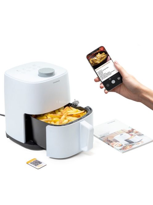 Innovagoods Fryinn Lite 2000 fehér színű air fryer, forró levegős olaj nélküli sütő 2 L