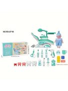 Luxus 17 darabos fogorvosi játékkészlet gyerekeknek