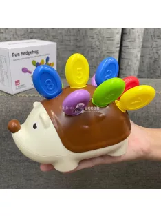   Színes sünis számolójáték, interaktív játékkészlet gyerekeknek