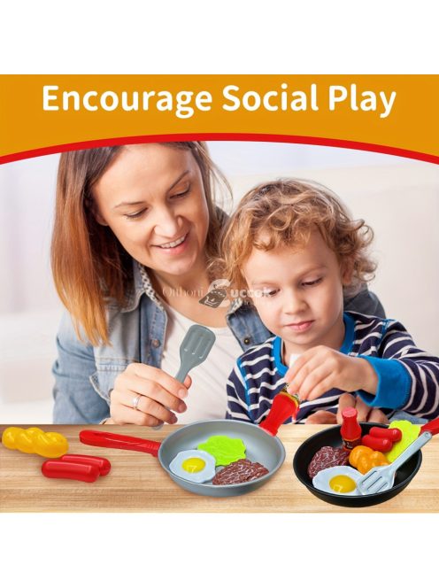 Játékkonyha Készlete - Színes Főzési és Tanulási Játék