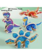 Dinoszaurusz Puzzle Építőkockák