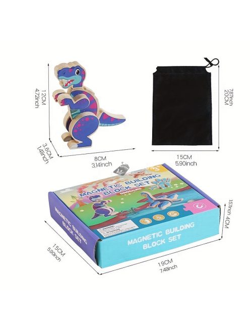 Dinoszaurusz Puzzle Építőkockák