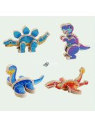 Dinoszaurusz Puzzle Építőkockák